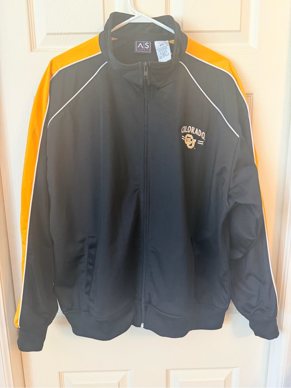 Colorado Black and Gold Bomber Jacket with Contrast Panels